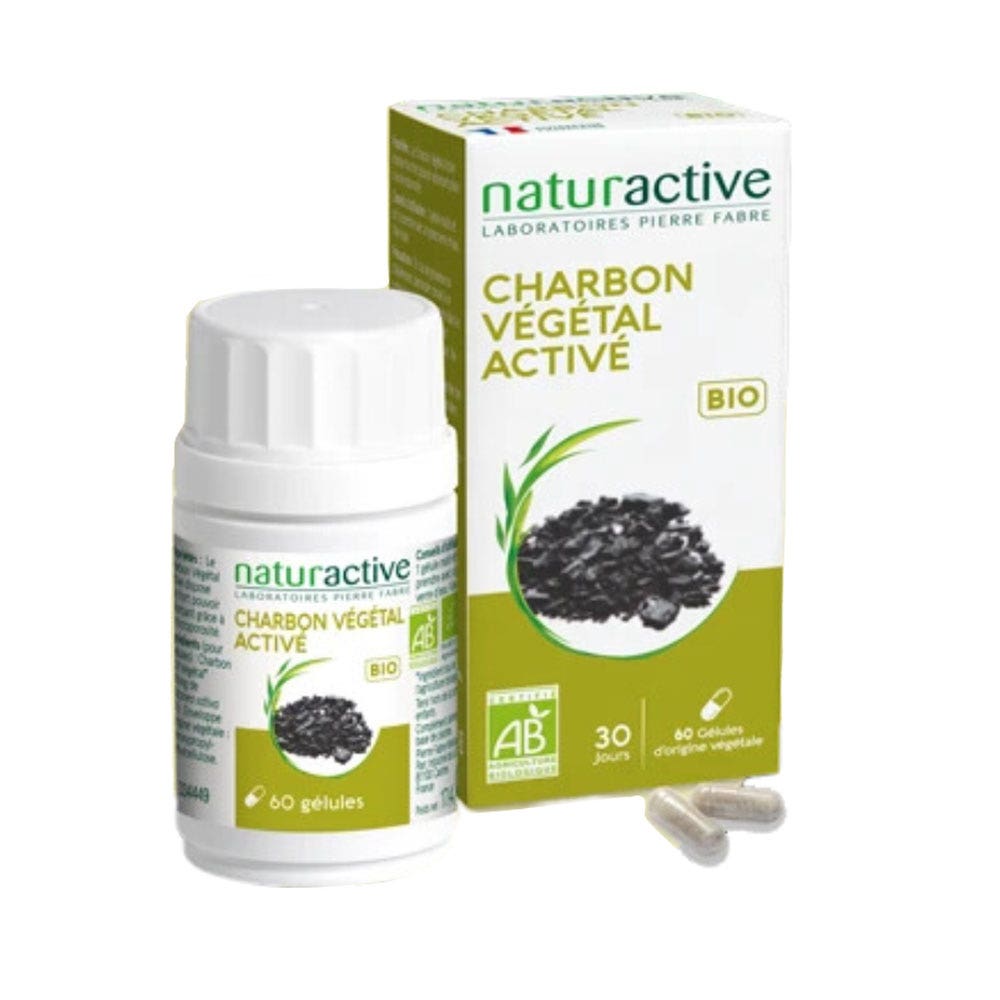 Naturactive Activated Charcoal Organic 60 capsules