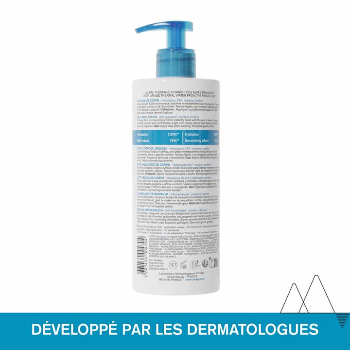 Uriage Thermal water and hydration Velvety Body Milk 500ml (16.91fl oz)