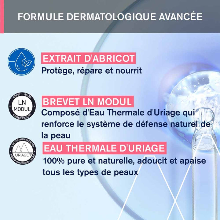 Eau micellaire thermique d'uriage pour les peaux sensibles à l'hygiène faciale 250 ml (8,45 fl oz)