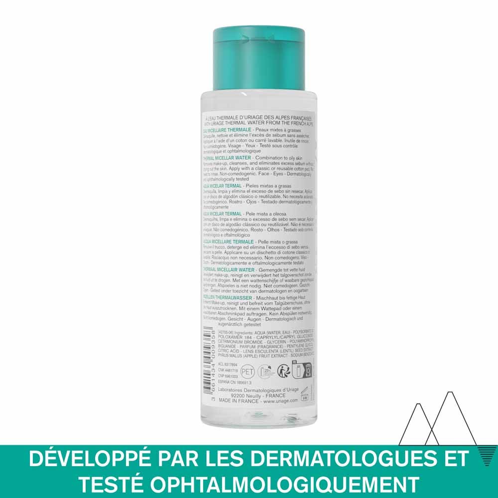 Uriage Hygiene Thermal Micellar Water for Combination to Oily Skin 250ml (8.45fl oz)