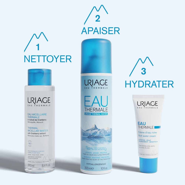 Uriage Thermal Micellar Water for Normal to Dry Skin 250ml (8.45 fl oz)
