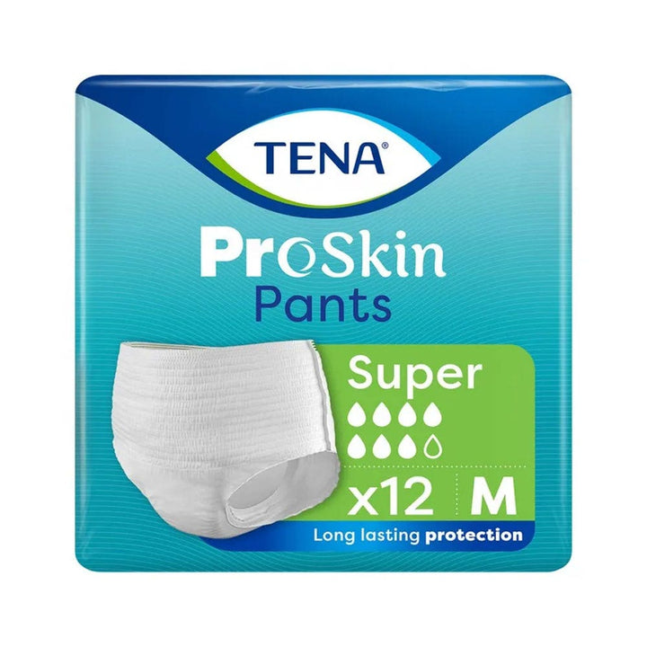 Tena Proskin Super Pants Absorbent bladder weakness Size M 80-110cm X12