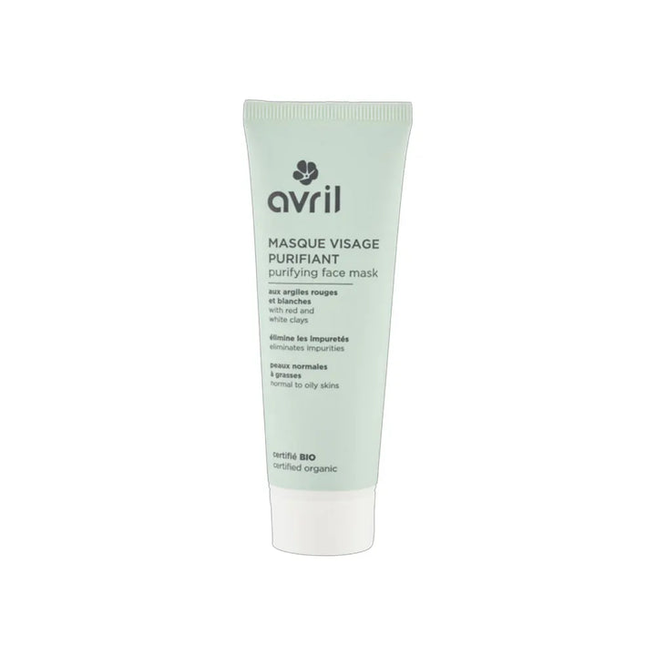 Avril Purifying mask with organic red and white clays Normal to combination skin 50ml (1.69fl oz)