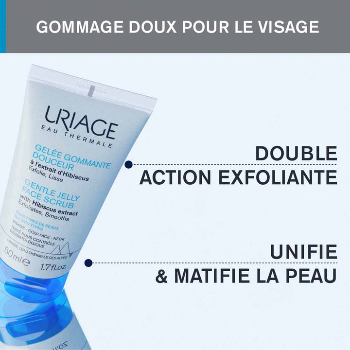 Uriage Gentle Exfoliating Gel Face Scrub 50ml (1.69 fl oz)