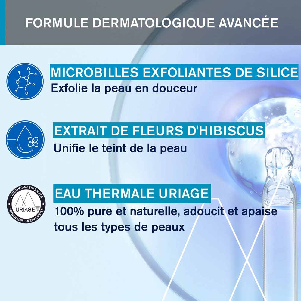 Uriage Gentle Exfoliating Gel Face Scrub 50ml (1.69 fl oz)