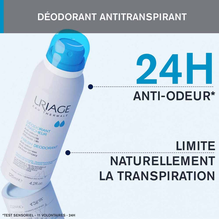 Uriage Refreshing Deodorant Anti-Odour Anti-Humidity Sensitive Skin 125ml (4.23fl oz)