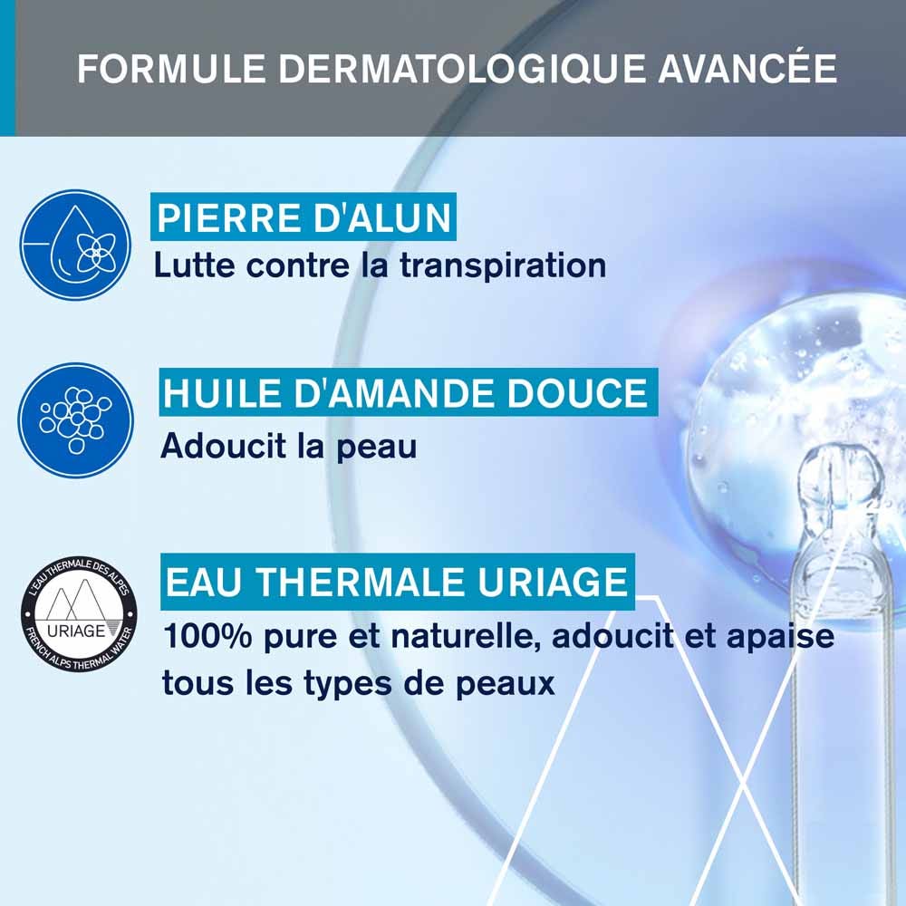 Uriage Refreshing Deodorant Anti-Odour Anti-Humidity Sensitive Skin 125ml (4.23fl oz)