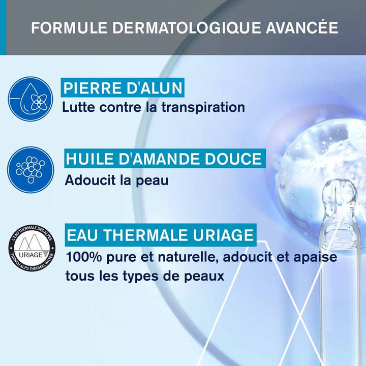 Uriage Refreshing Deodorant Anti-Odour Anti-Humidity Sensitive Skin 125ml (4.23fl oz)