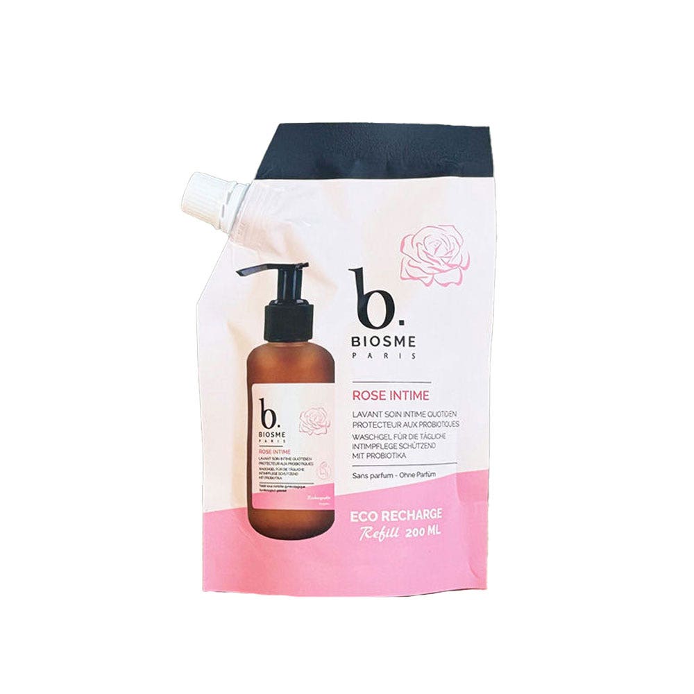 Biosme Intimate shower gel gentle daily use Rose intime 200ml (6.76fl oz)