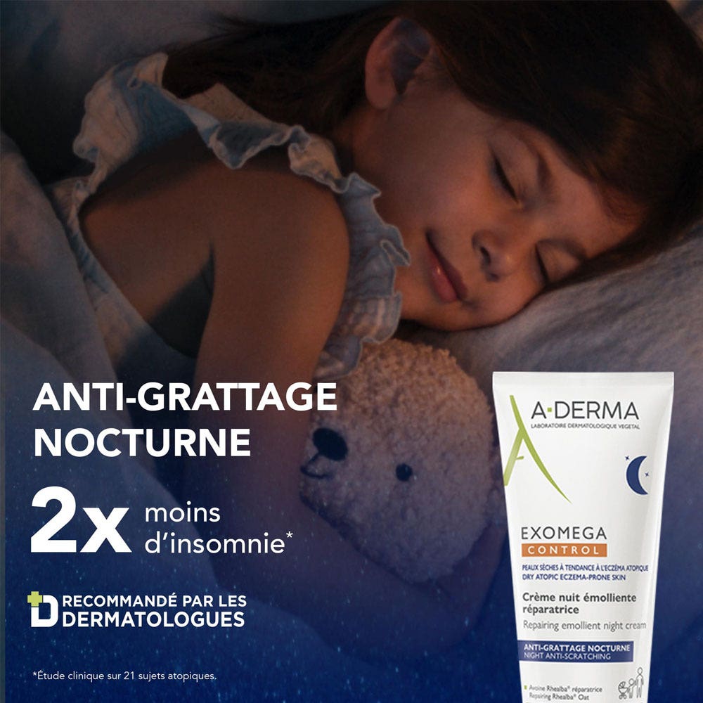 A-Derma Exomega Control Repairing Night Cream 200 ml (6.76fl oz)