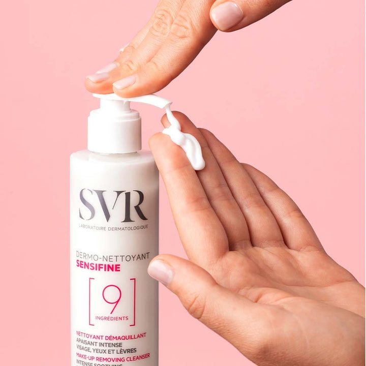 SVR Senifine Dermo-Nettoyant Maquillage Retrofing Cleanser pour les peaux réactives 200 ml (6,76fl oz)