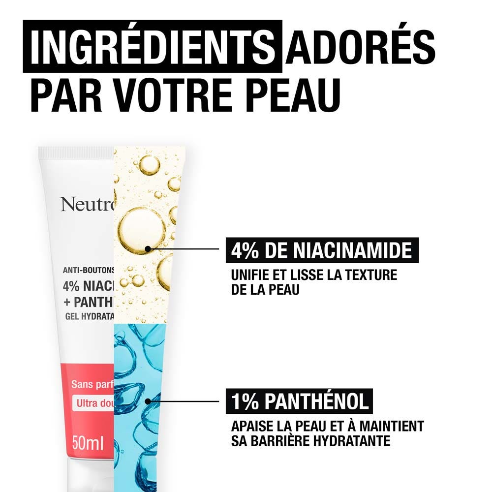 Neutrogena Anti-Bouton + Niacinamide Panthenol Hydrating Gel 50ml (1.69fl oz)