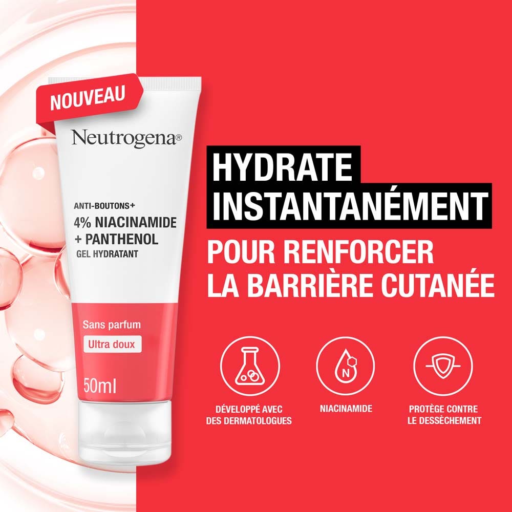 Neutrogena Anti-Bouton + Niacinamide Panthenol Hydrating Gel 50ml (1.69fl oz)
