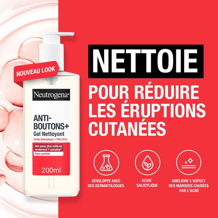 Neutrogena Anti-Bouton + Salicylic Acid Cleansing Gel 200ml (6.76fl oz)