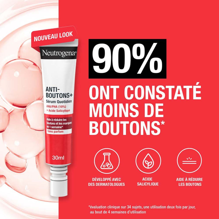 Neutrogena Anti-Bouton + AHA/PHA and Salicylic Acid Daily use serum 30ml (1.01fl oz)