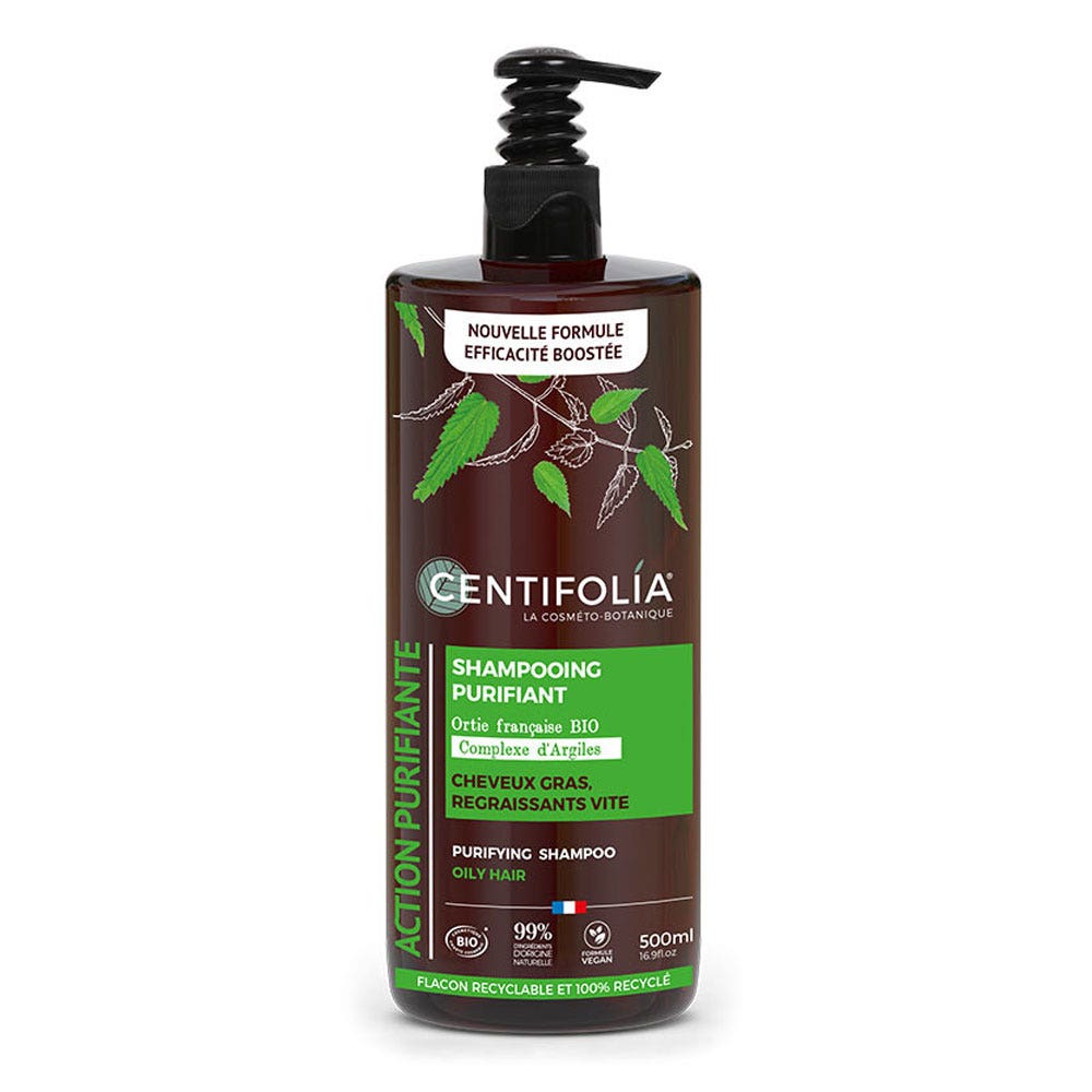 Centifolia Shampoos Purifying organic nettle shampoo oily hair, prone to greasiness 500 ml (16.91fl oz)
