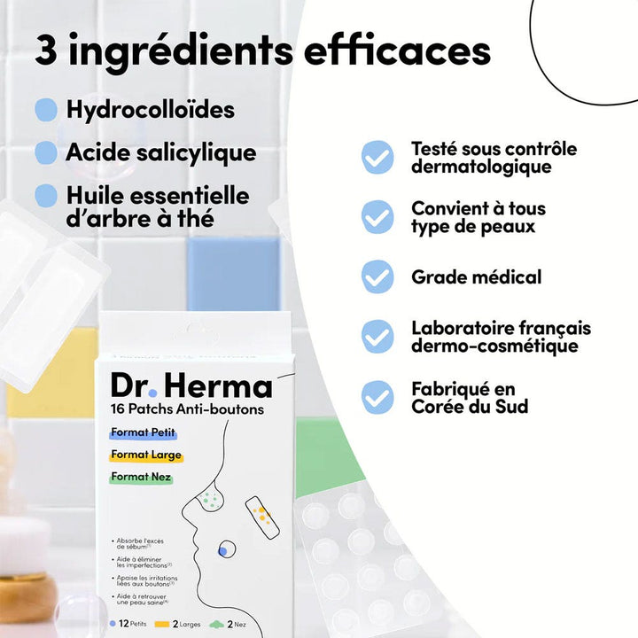 Dr. Herma Acne patches multi-format x 16