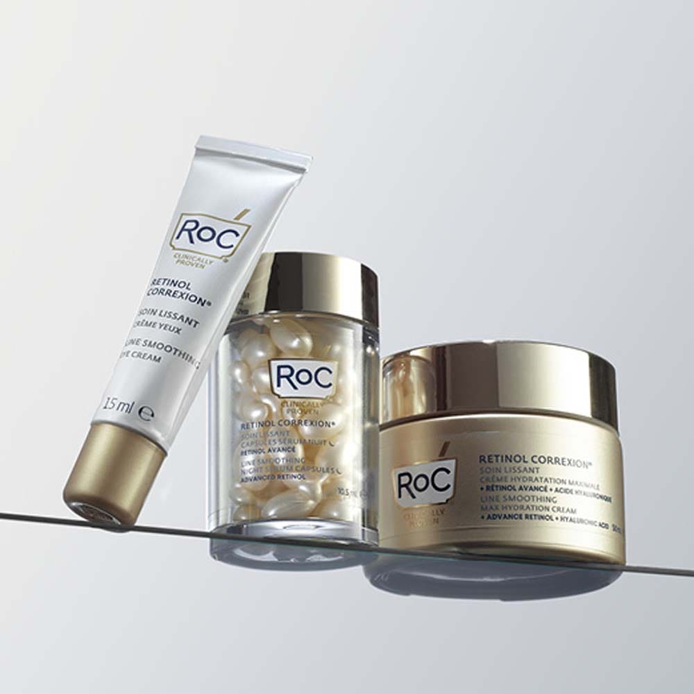 Roc Revive + Glow Night Serum Retinol correxion 30 capsules