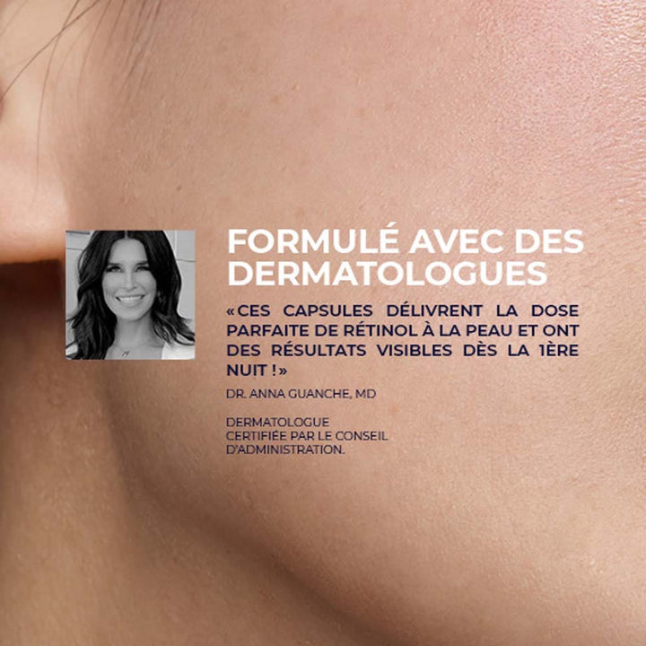 Roc Revive + Glow Night Serum Retinol correxion 30 capsules