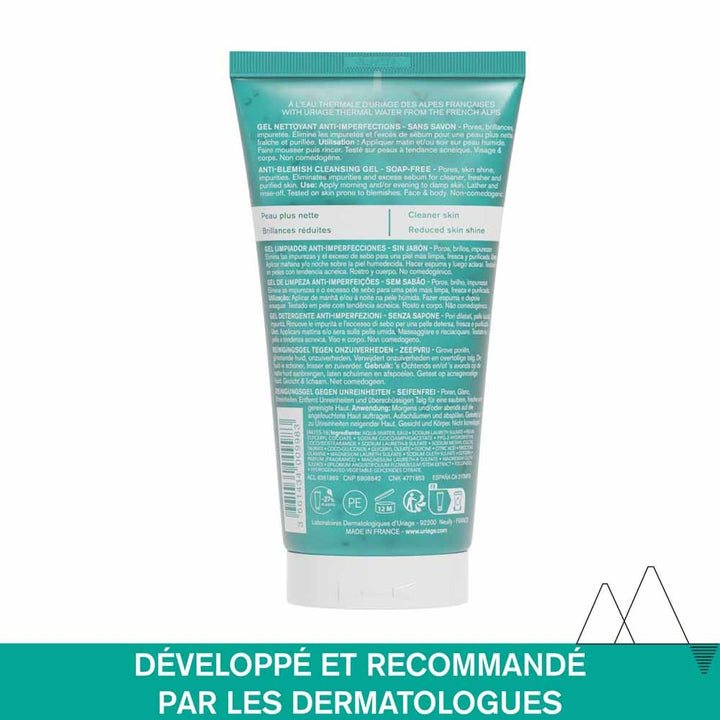 Uriage Hyseac Cleansing Gel for Combination to Oily Skin with Imperfections 150ml (5.07 fl oz)
