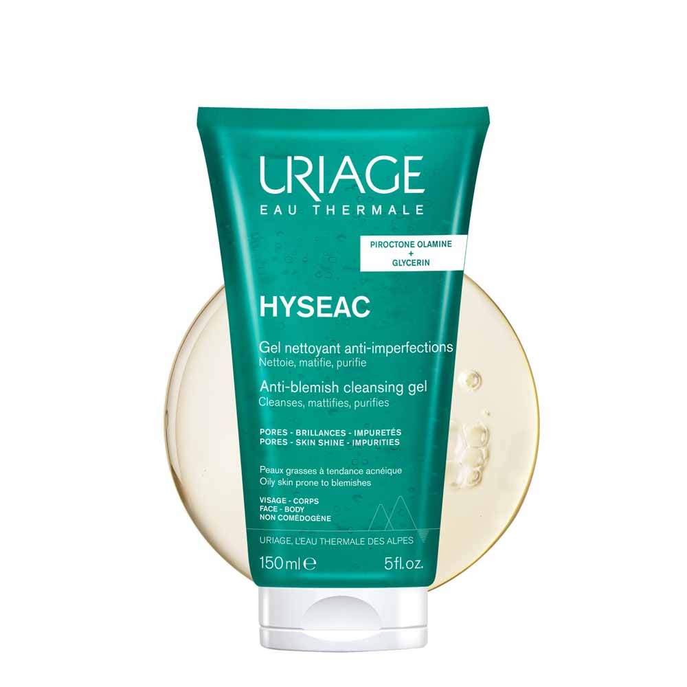 Uriage Hyseac Cleansing Gel for Combination to Oily Skin with Imperfections 150ml (5.07 fl oz)