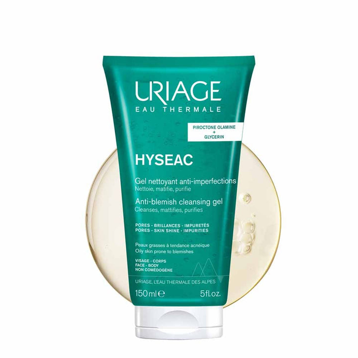 Uriage Hyseac Cleansing Gel for Combination to Oily Skin with Imperfections 150ml (5.07 fl oz)