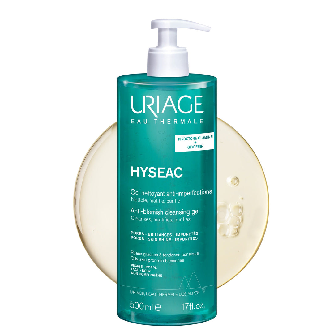 Uriage Hyseac Cleansing Gel for Combination to Oily Skin 500ml (16.90fl oz)