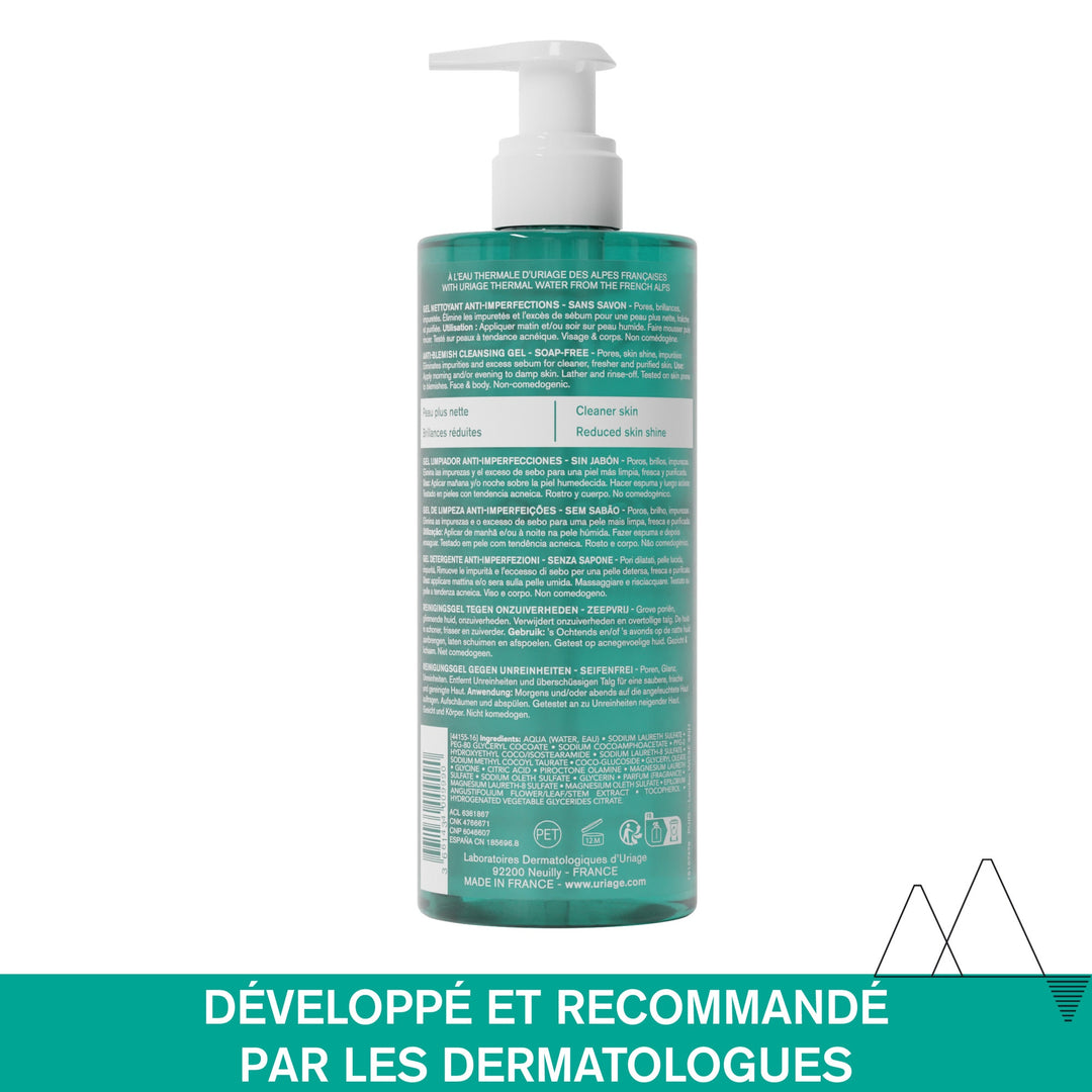 Uriage Hyseac Cleansing Gel for Combination to Oily Skin 500ml (16.90fl oz)