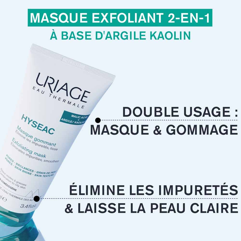 Uriage Hyseac Exfoliating Mask for Combination to Oily Skin 100ml (3.38fl oz)