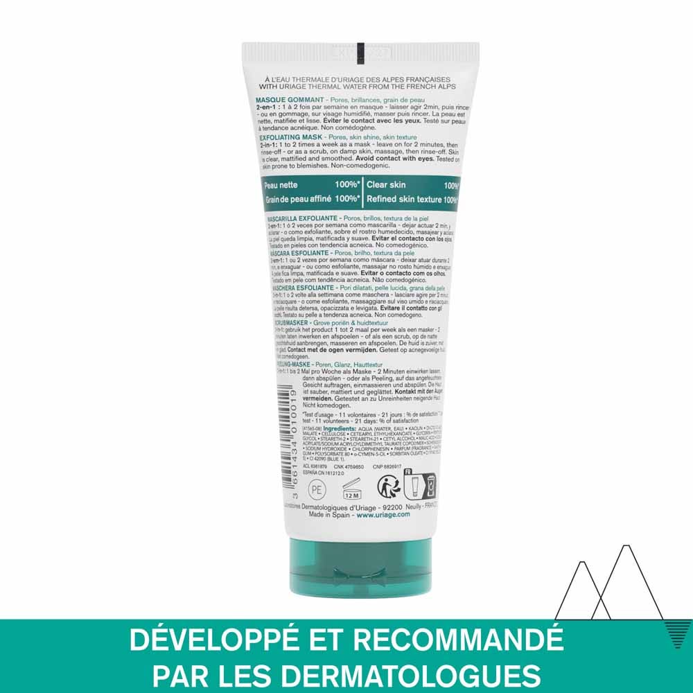 Uriage Hyseac Exfoliating Mask for Combination to Oily Skin 100ml (3.38fl oz)