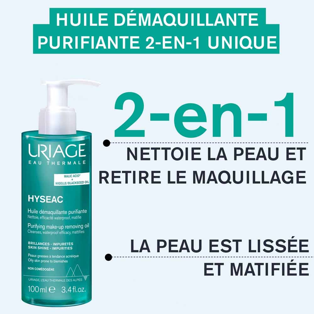 Uriage Hyseac Purifying Oil for Oily and Acne-Prone Skin 100ml (3.38fl oz)