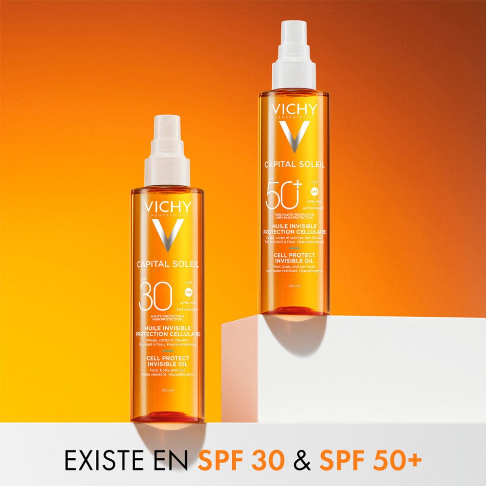 Vichy Capital Soleil Invisible Cellular Protection Oil SPF30 200 ml (6.76fl oz)