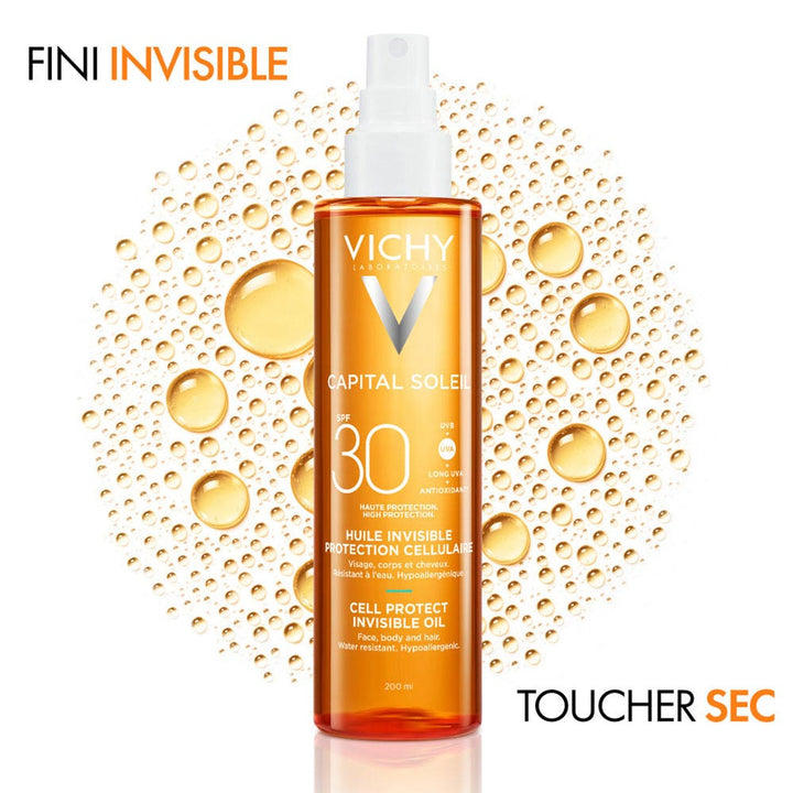 Vichy Capital Soleil Invisible Cellular Protection Oil SPF30 200 ml (6.76fl oz)