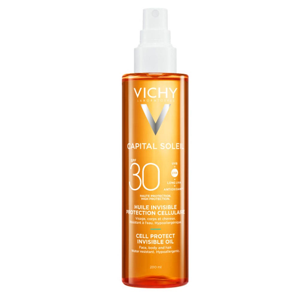 Vichy Capital Soleil Invisible Cellular Protection Oil SPF30 200 ml (6.76fl oz)