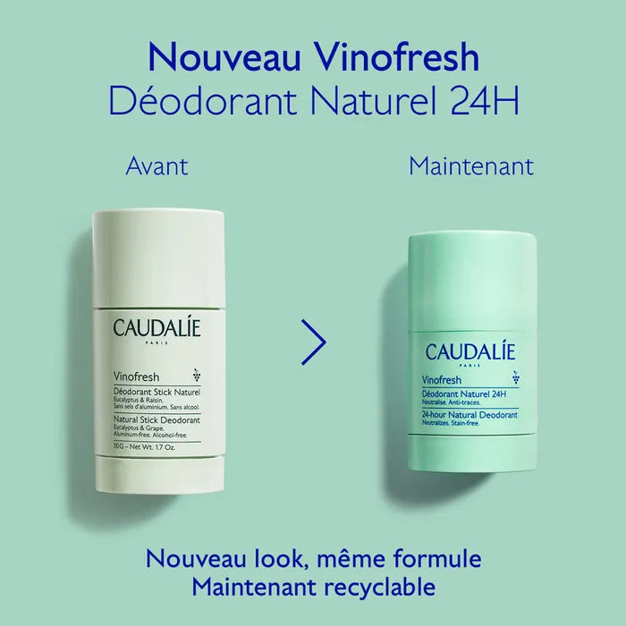 Caudalie Vinofresh Déodorant Stick Naturel 50 g (1,76 oz) (1,76 oz) 