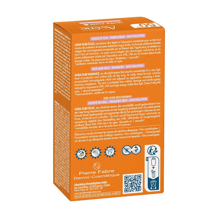 Avène Sun Lightweight radiance SPF50+ fluid 50ml (1.69fl oz)