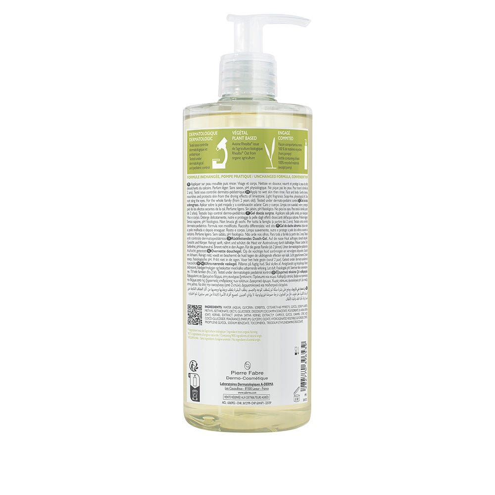 A-Derma Rhealba oats Surgras shower gel 500ml (16.91fl oz)