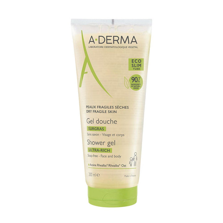 A-Derma Rhealba oats Surgras shower gel 200 ml (6.76fl oz)