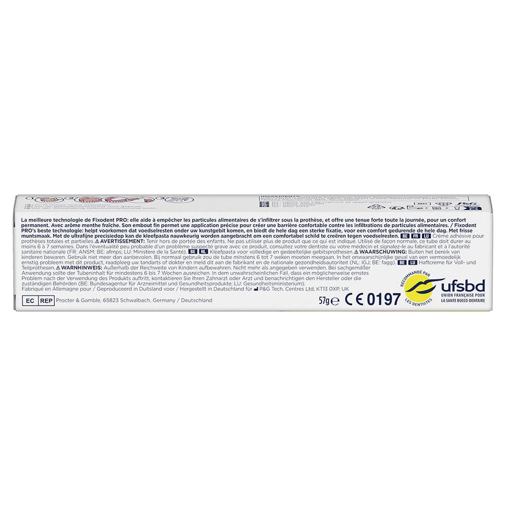 Fixodent Pro Ultimate Adhesive Cream for Total & Partial Dentures Freshness 57ml (1.93fl oz)
