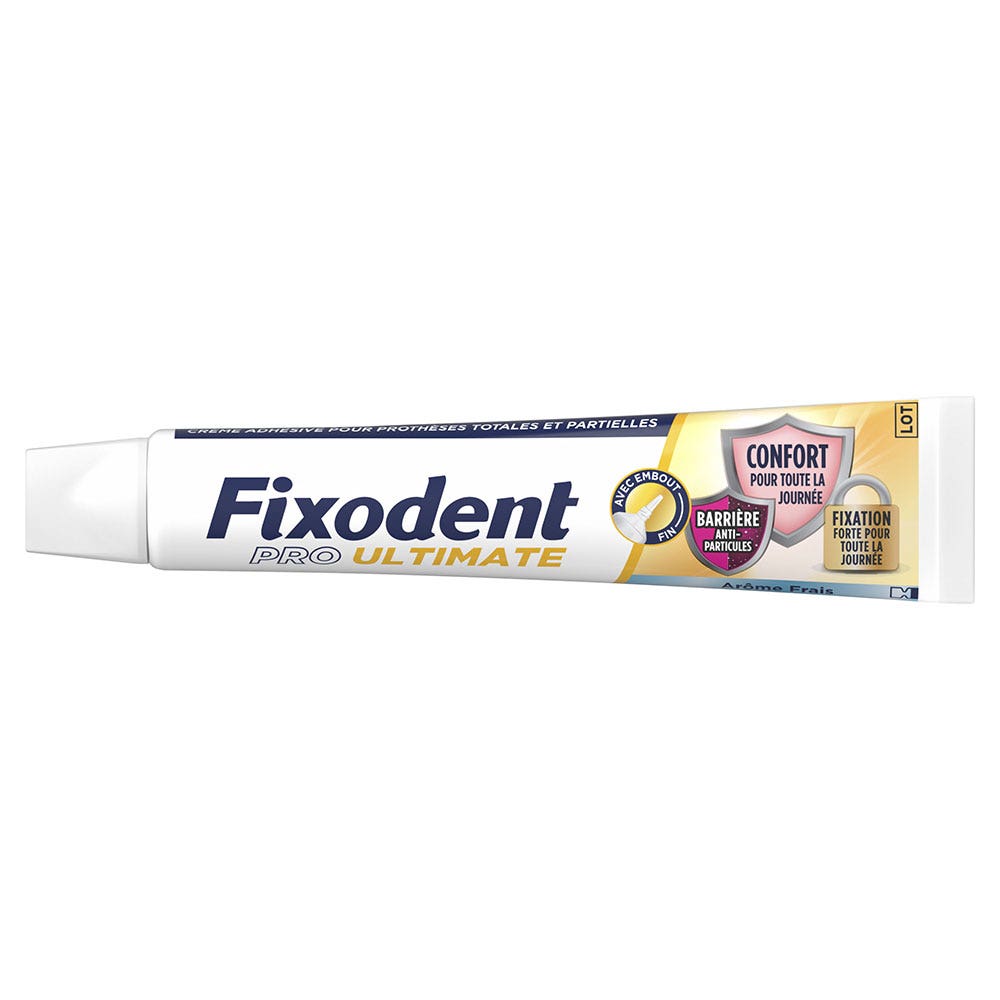 Fixodent Pro Ultimate Adhesive cream for full and partial dentures fresh feel 40 g (1.41oz)