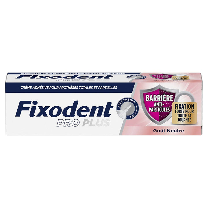 Fixodent Pro plus Adhesive cream for full & partial dentures particle barrier 40g (1.41oz)
