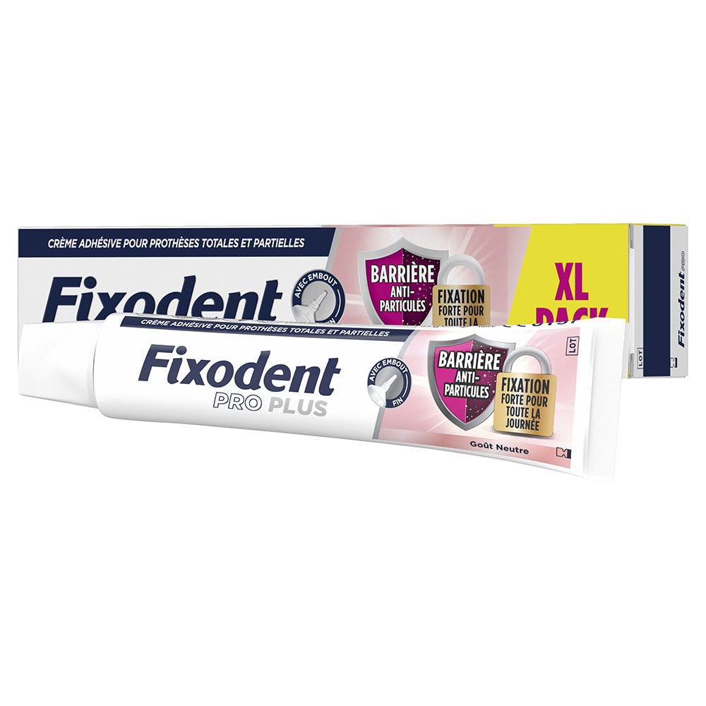 Fixodent Pro plus Adhesive cream for full and partial dentures anti-particle barrier 57g (2.01oz)