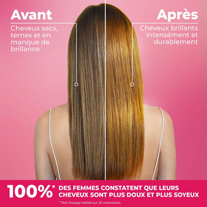 Energie Fruit Gloss Cherry 2 en 1 Masque & Démêlant Brillance Intense Cheveux Ternes, Colorés 200ml (6.76fl oz)