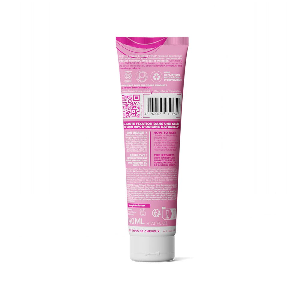 Energie Fruit Ultra fix jelly styling gel for sleek effect 24-hour hold 140 ml (4.73fl oz)