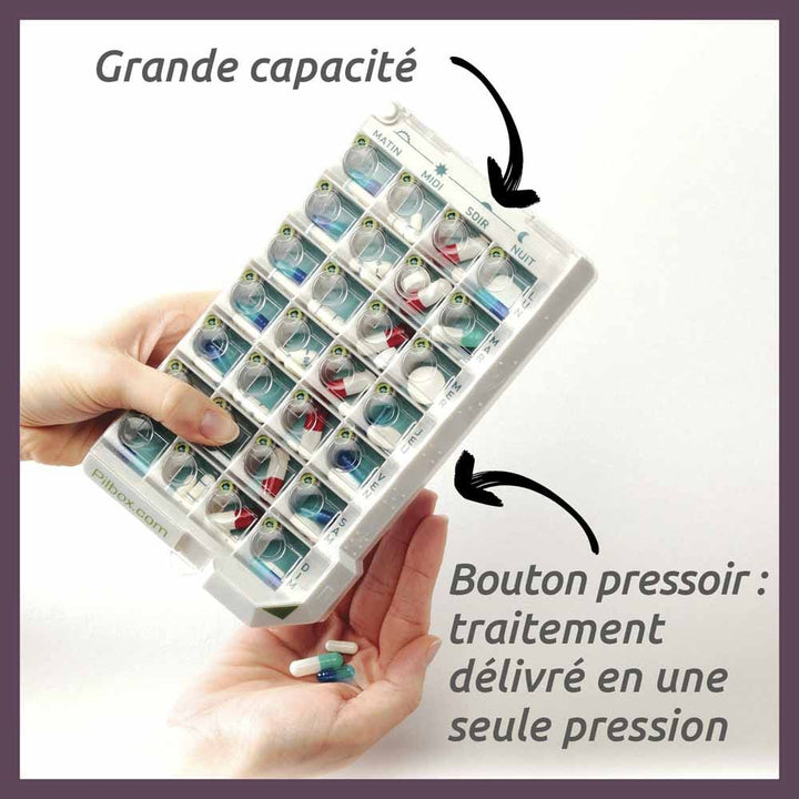 Pilbox Classic+ Weekly Pill Dispenser Dependent Patients
