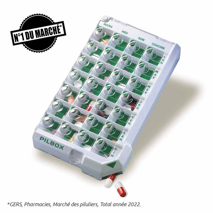 Pilbox Classic+ Weekly Pill Dispenser Dependent Patients