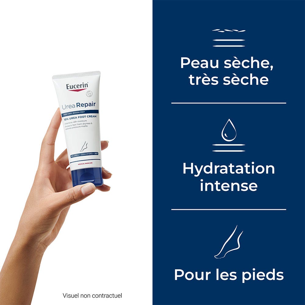 Eucerin UreaRepair Plus UreaRepair Foot Cream 10% Urea dry, rough skin 100ml (3.38fl oz)