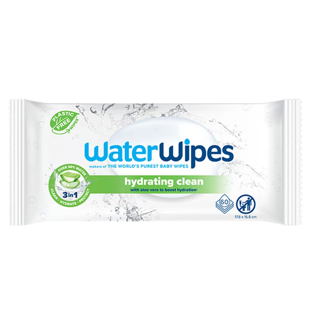 Lingettes hydratantes à l'aloe vera Waterwipes x60