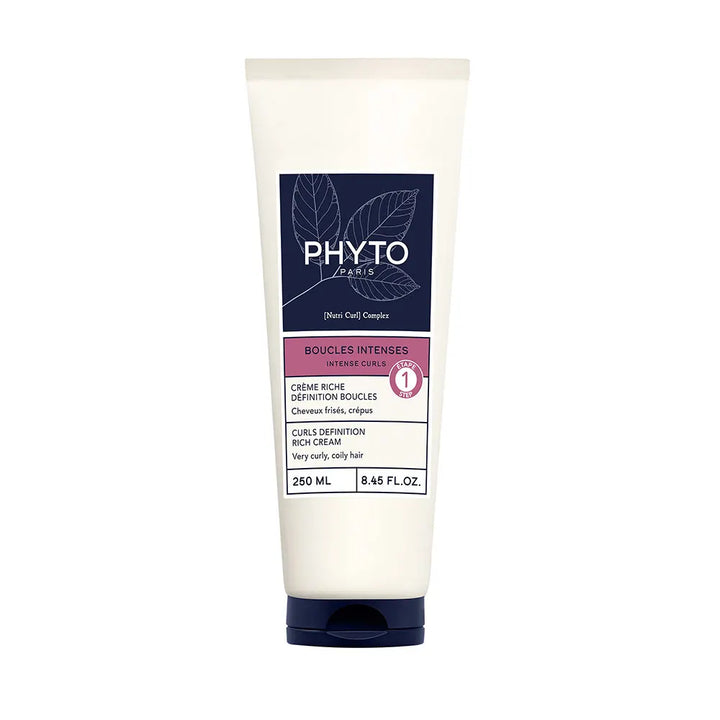 Phyto Intense Curls Crème Riche Définition Cheveux Bouclés et Crépus 250 ml (8,45 fl oz)