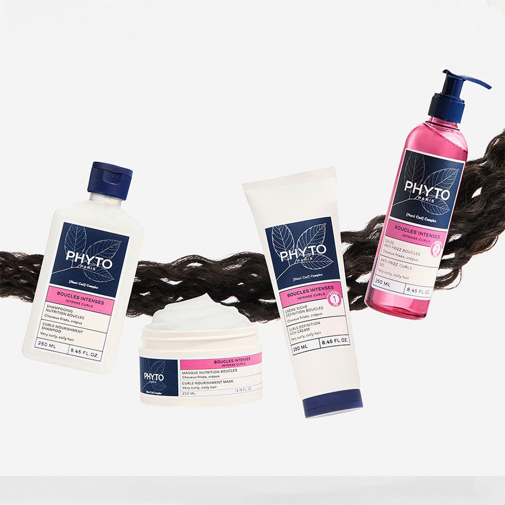 Phyto Paris Intense Curls Curls Nutrition Shampoo Curly and Frizzy Hair 250ml (8.45fl oz)